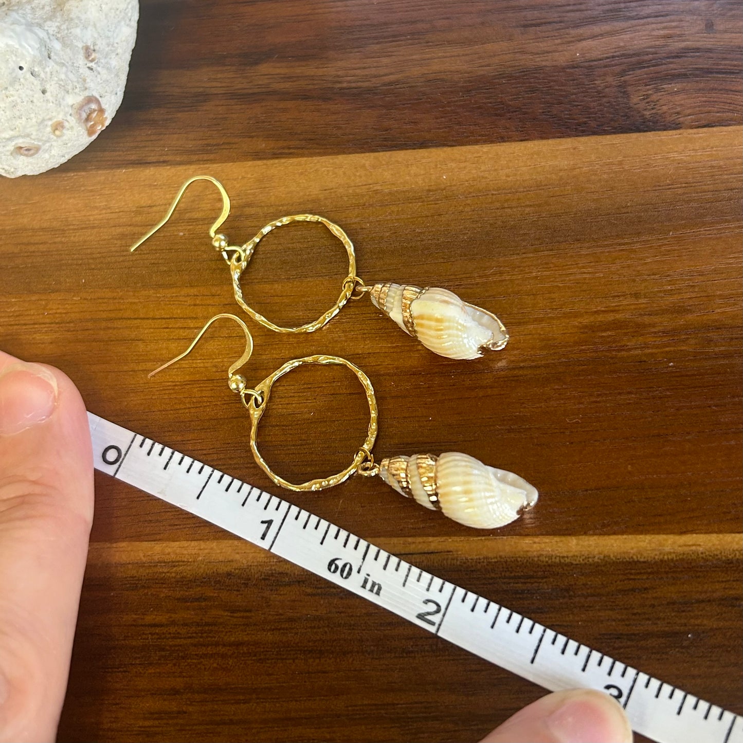 Classy Mermaid Bezel Earrings