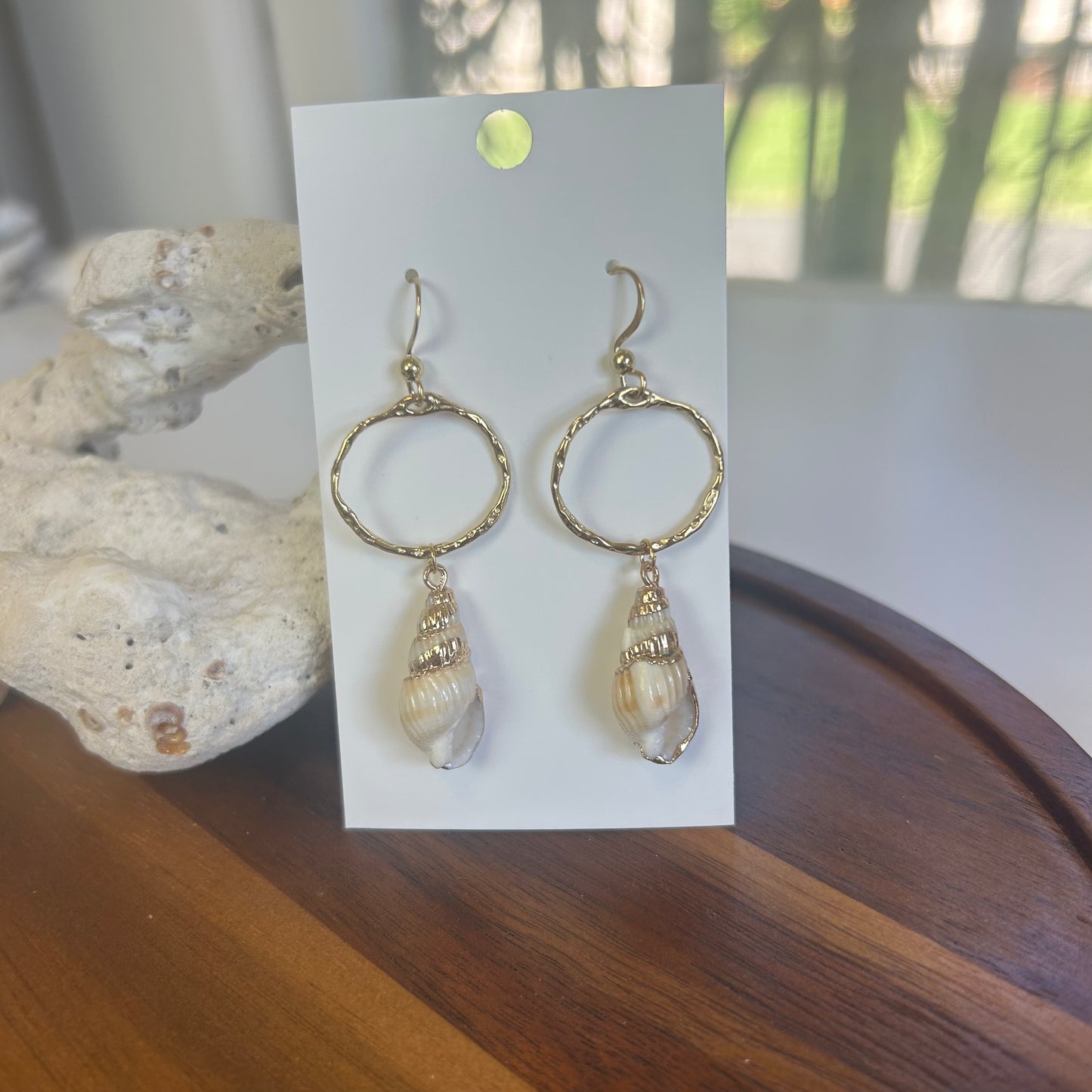 Classy Mermaid Bezel Earrings