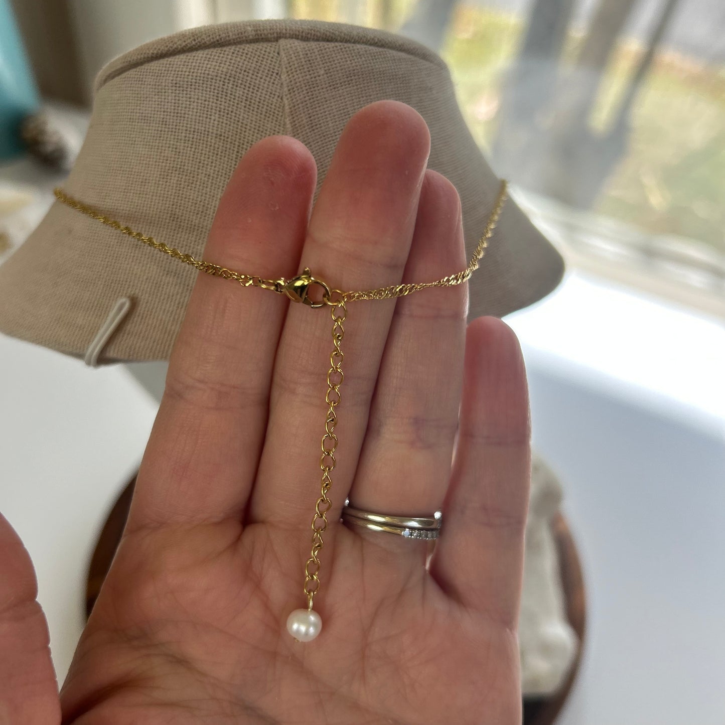 Puka Pairings Bar Necklace