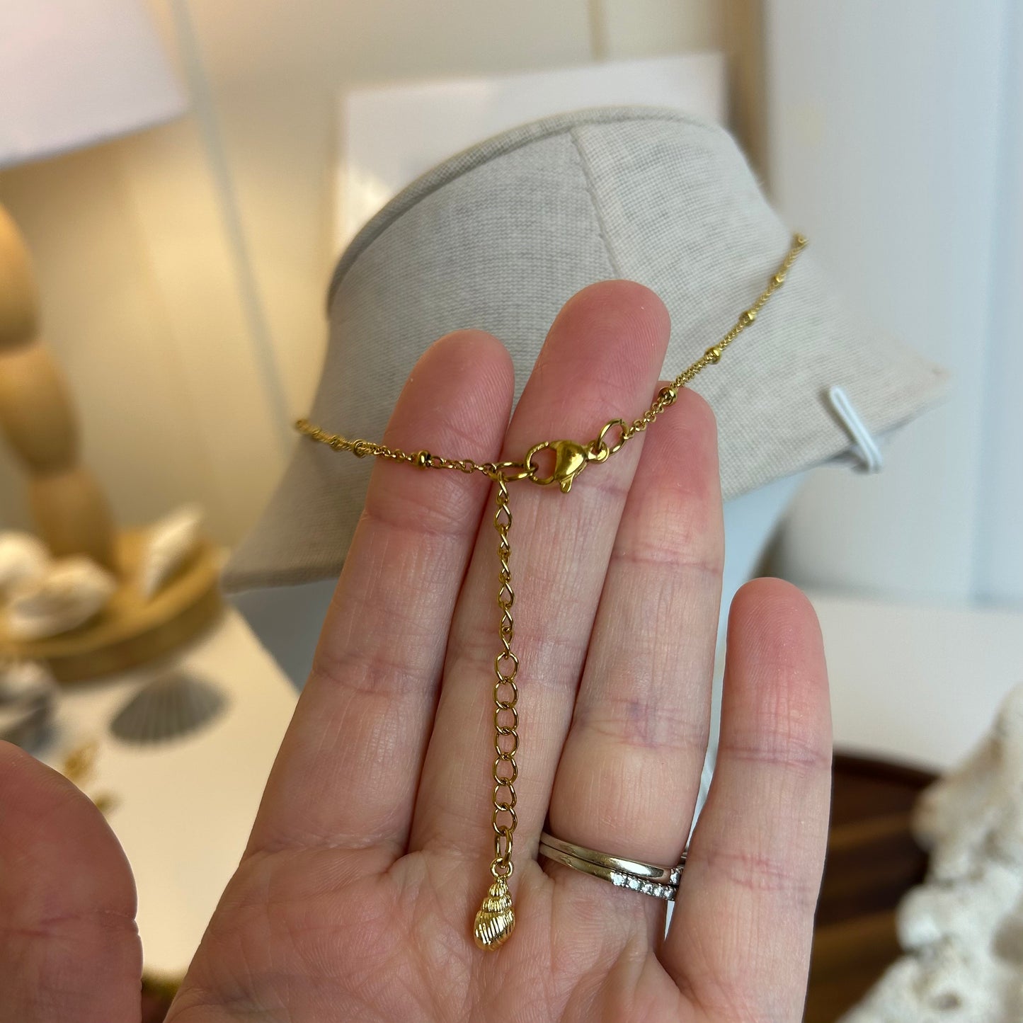 Shells & Glass Earrings & Necklace Set