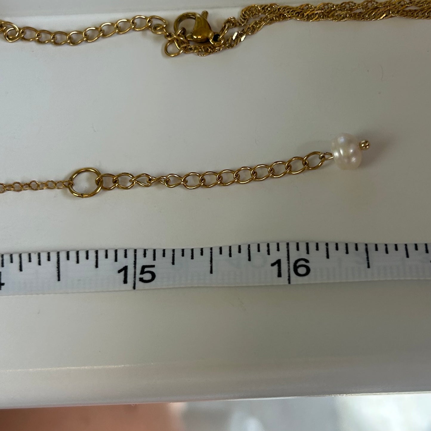 Dainty Puka Cluster Bar Necklace