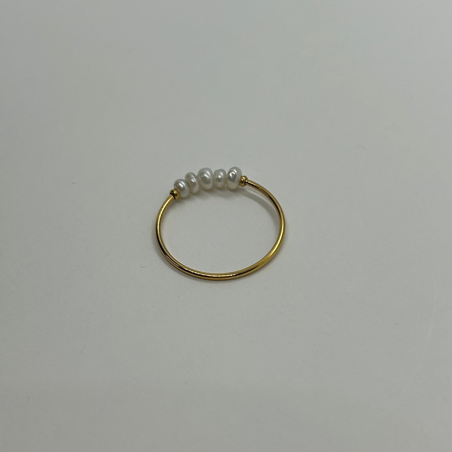 Seaside Charm Dainty Pearl Ring