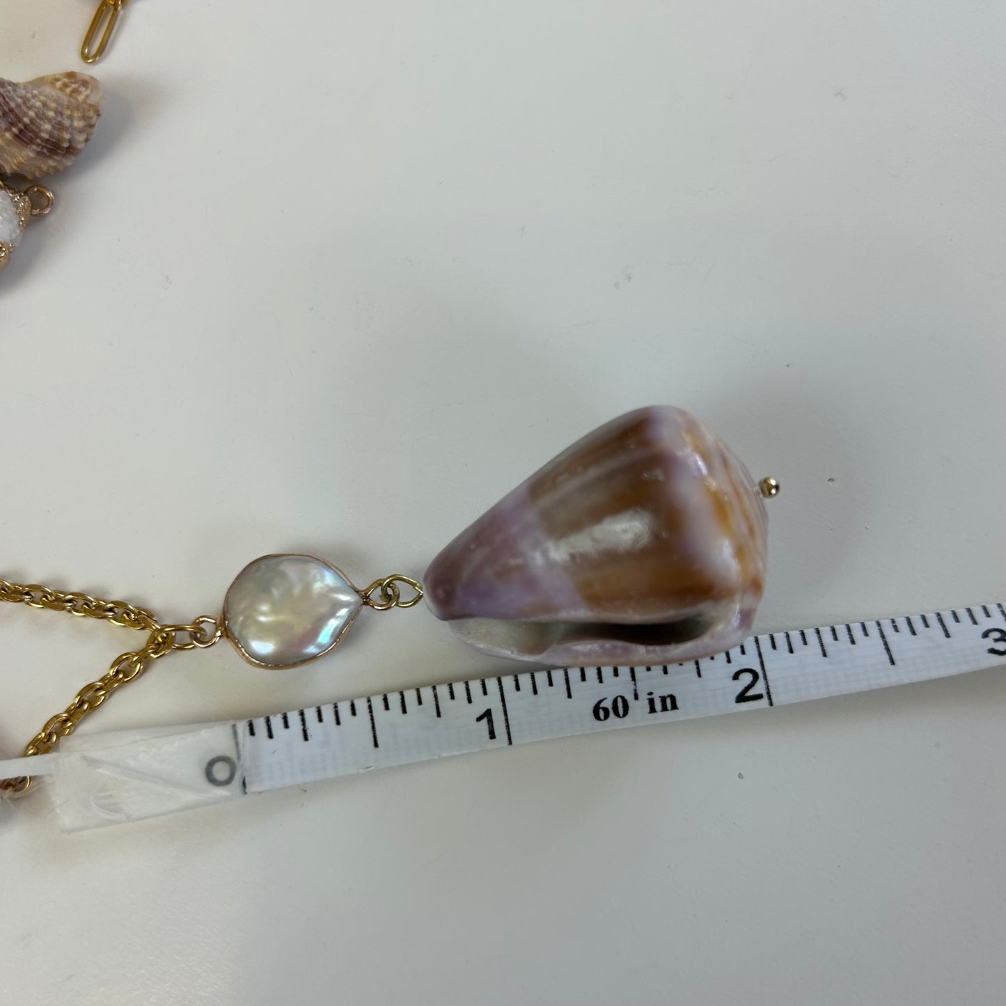 Purple Cone Mother of Pearl Luxe Necklace