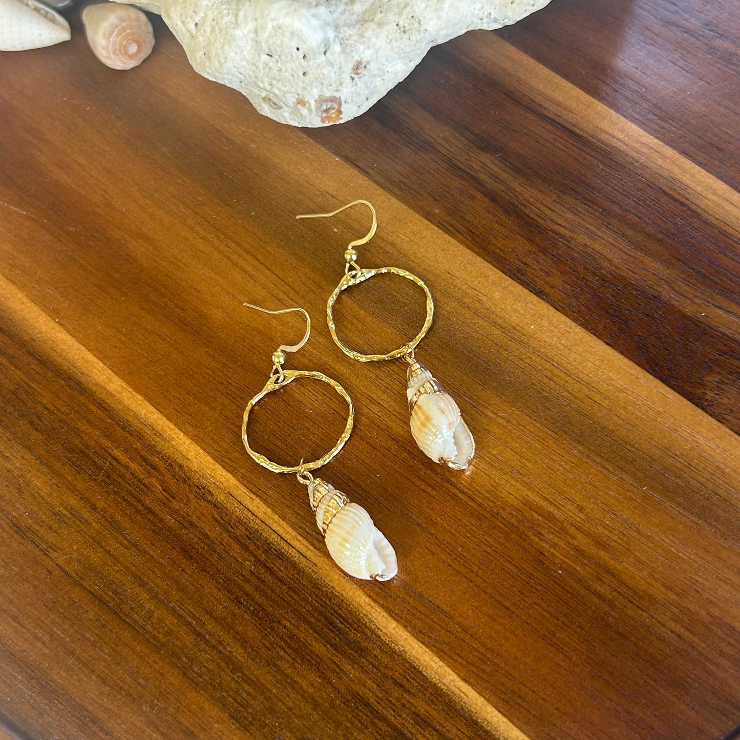 Classy Mermaid Bezel Earrings