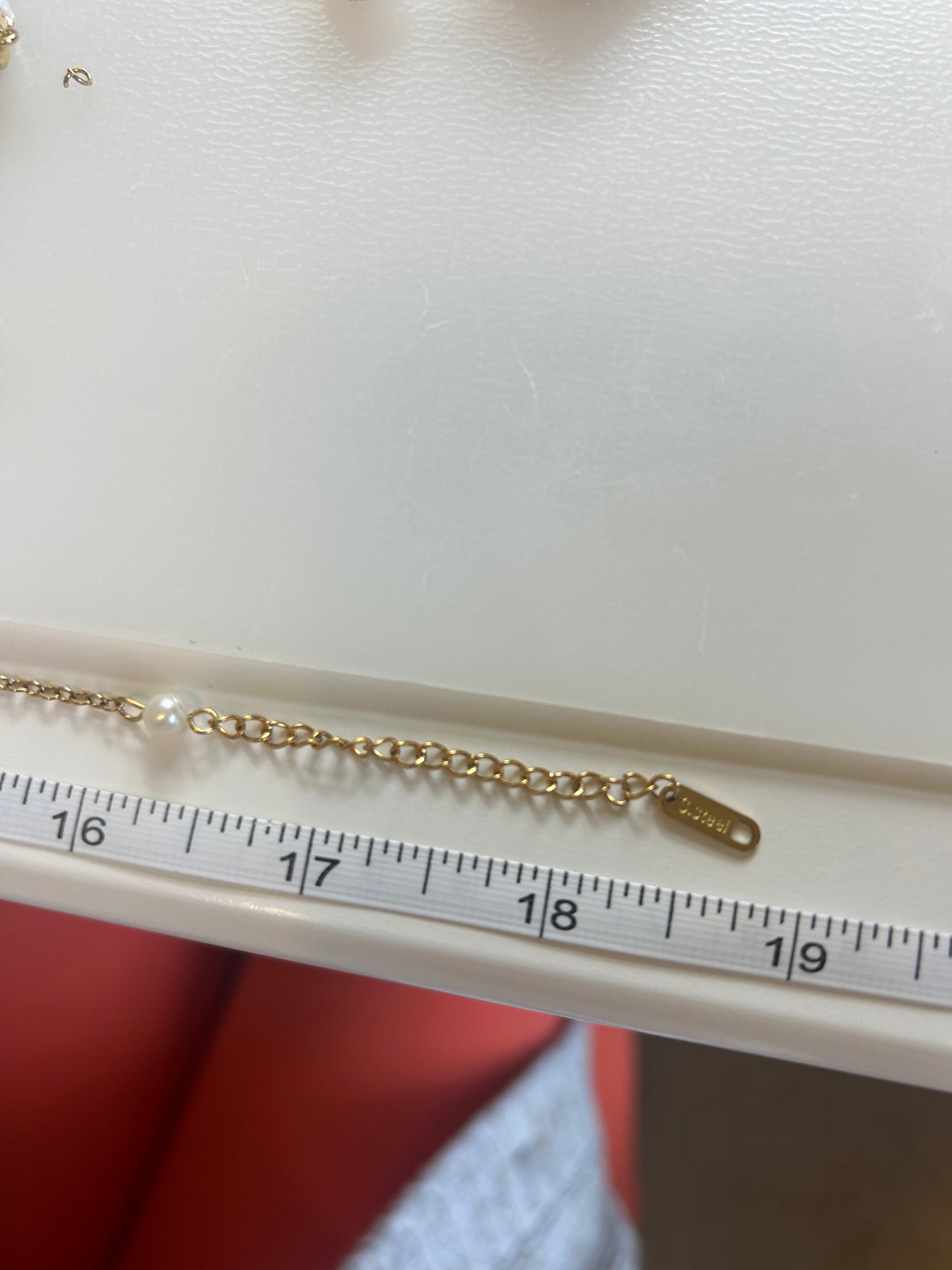 Pink Toned Shell & Pearls Necklace