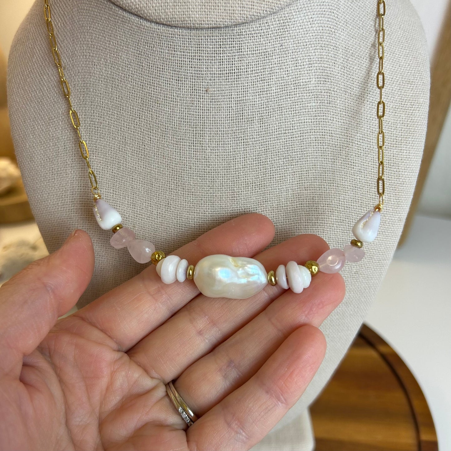 Feminine Charm Bar Necklace