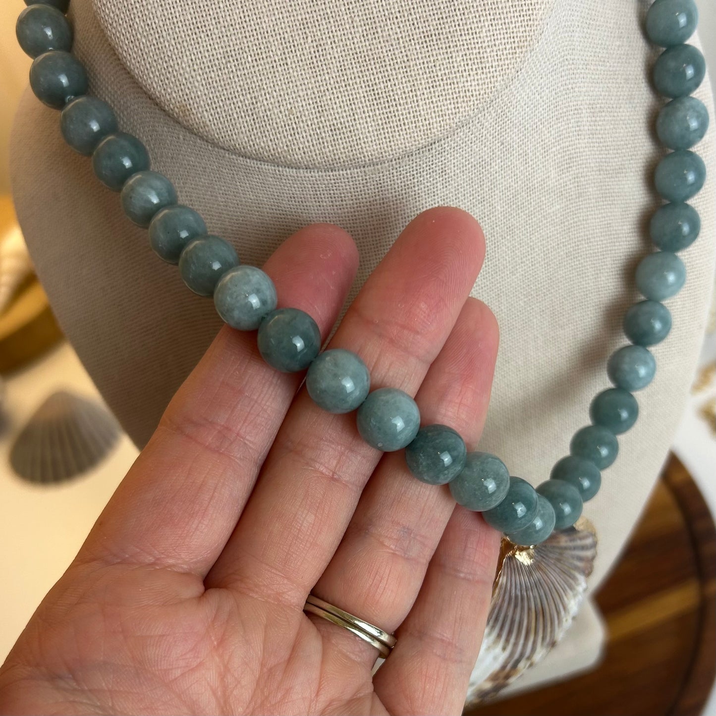 Shell & Stone Statement Necklace