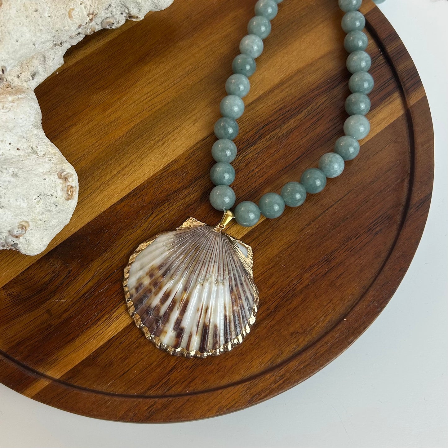 Shell & Stone Statement Necklace