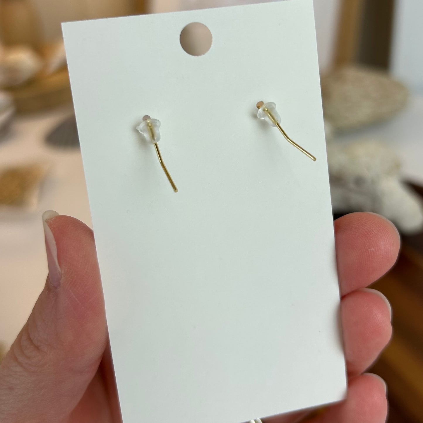 Lavender Pearl Triple Drop Earrings