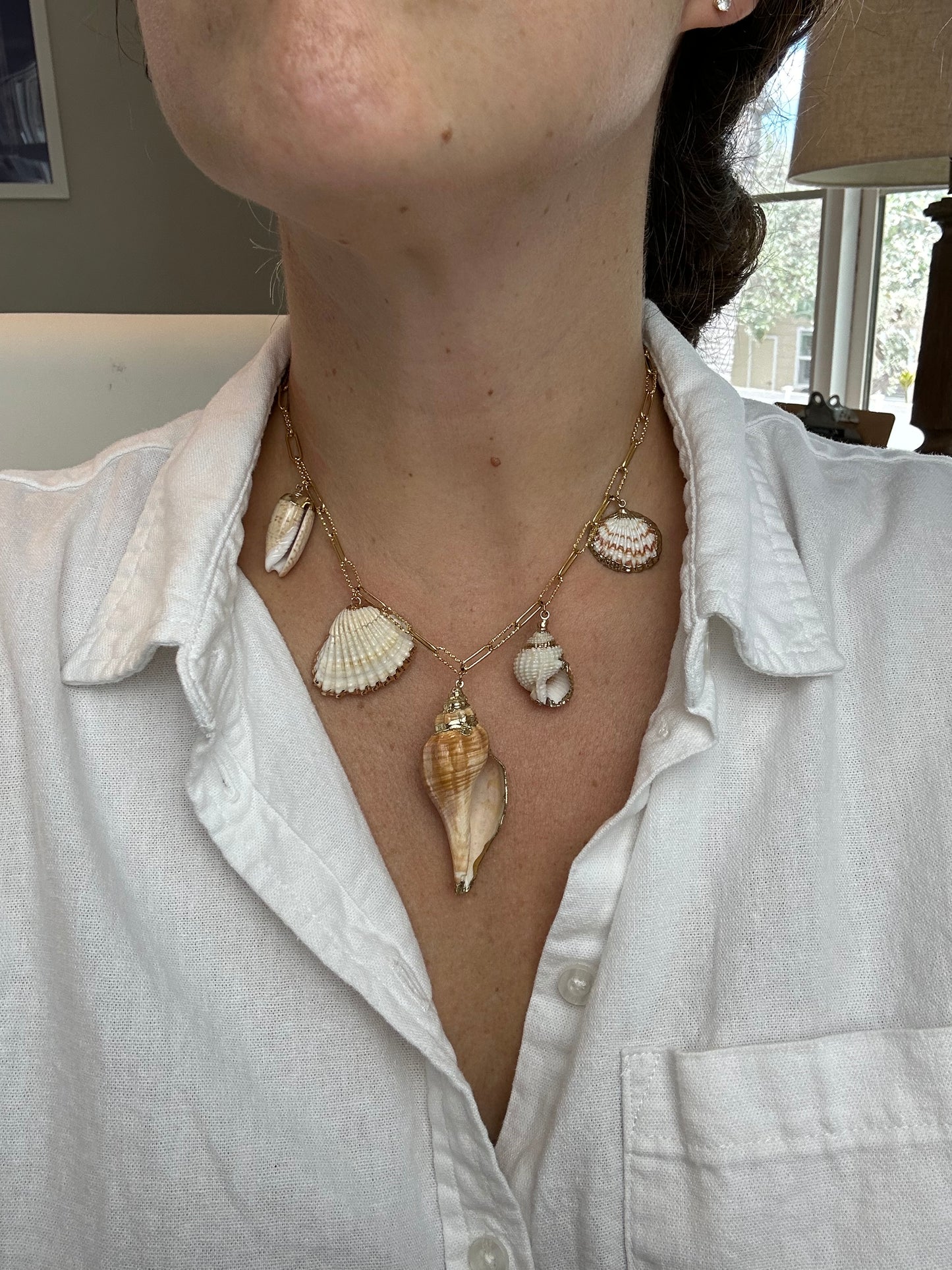 Beachy Vibes Seashell Statement Necklace