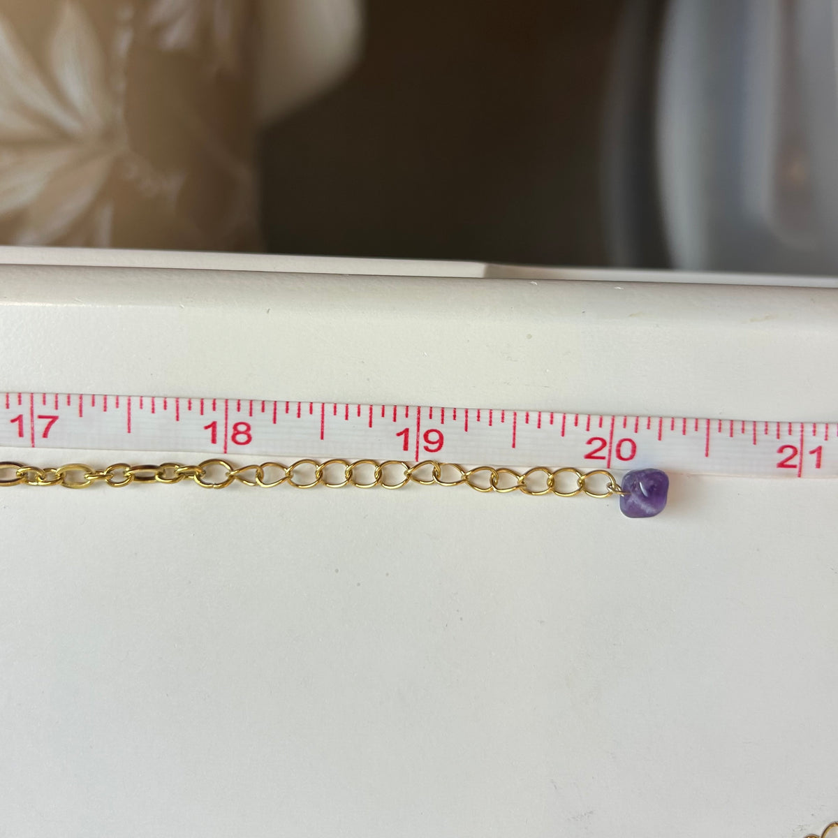 Amethyst Hebrew Cone Shell Necklace