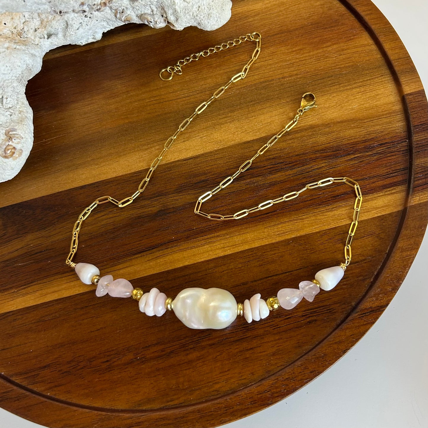 Feminine Charm Bar Necklace