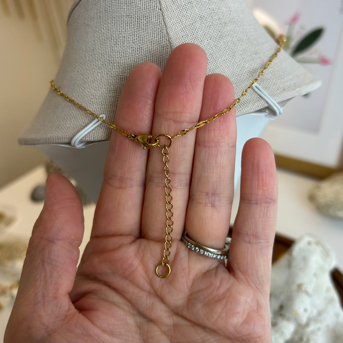 Pink Pearl Beaded Choker Necklace