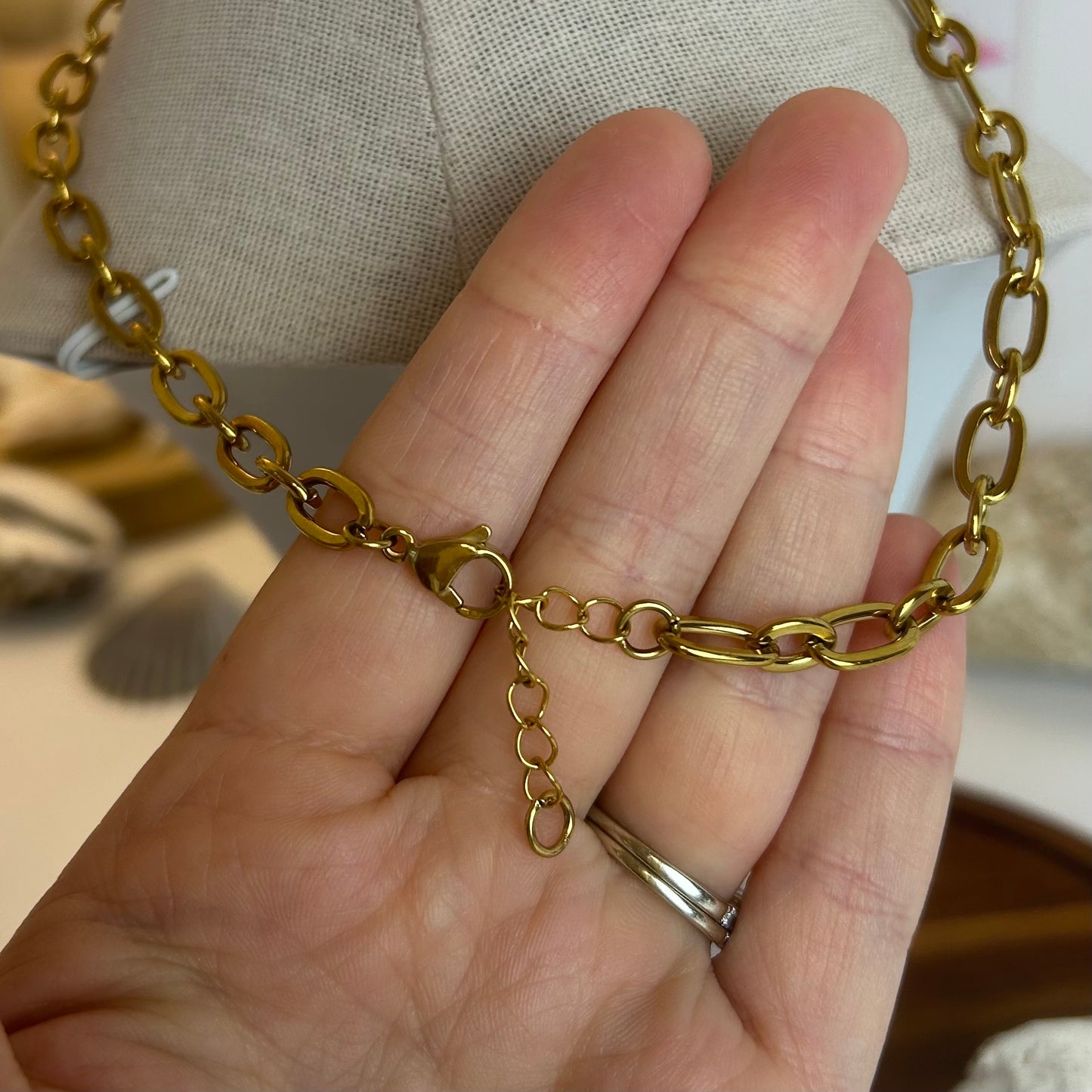 Coin Pearl Choker Necklace