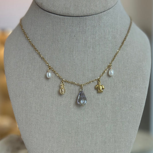 Dainty Cone Shell Charm Necklace