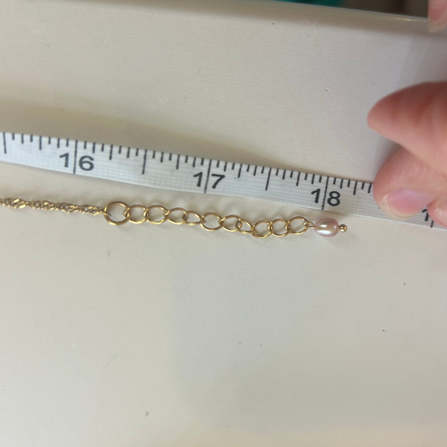 Cowrie Shell & Pearl Bar Necklace