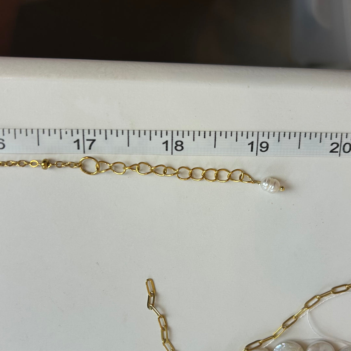 Teardrop Pearl Plunge Necklace