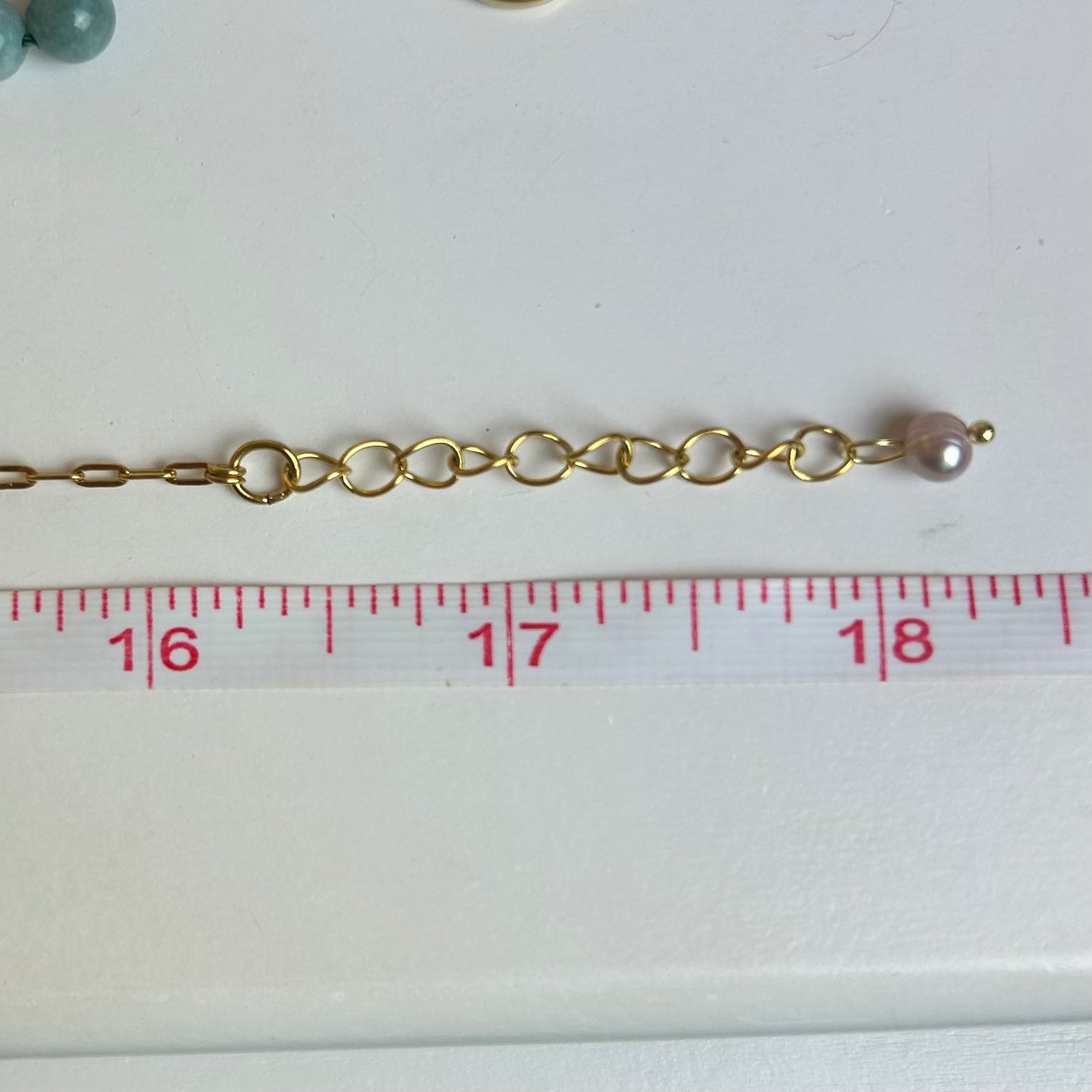 Lavender Triple Pearl Long Drop Necklace