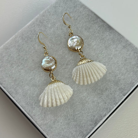 Mermaid Island Mother of Pearl Earrings