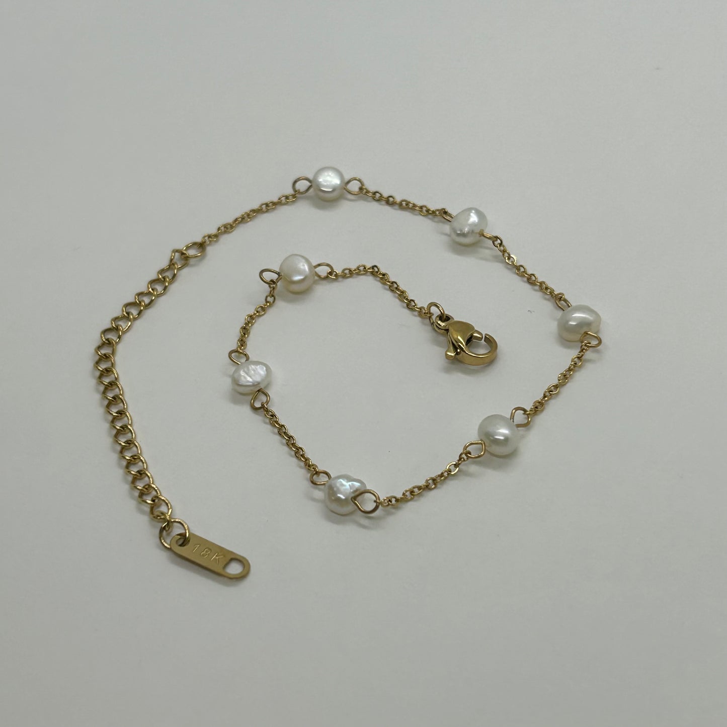 Seaside Charm Pearl Anklet