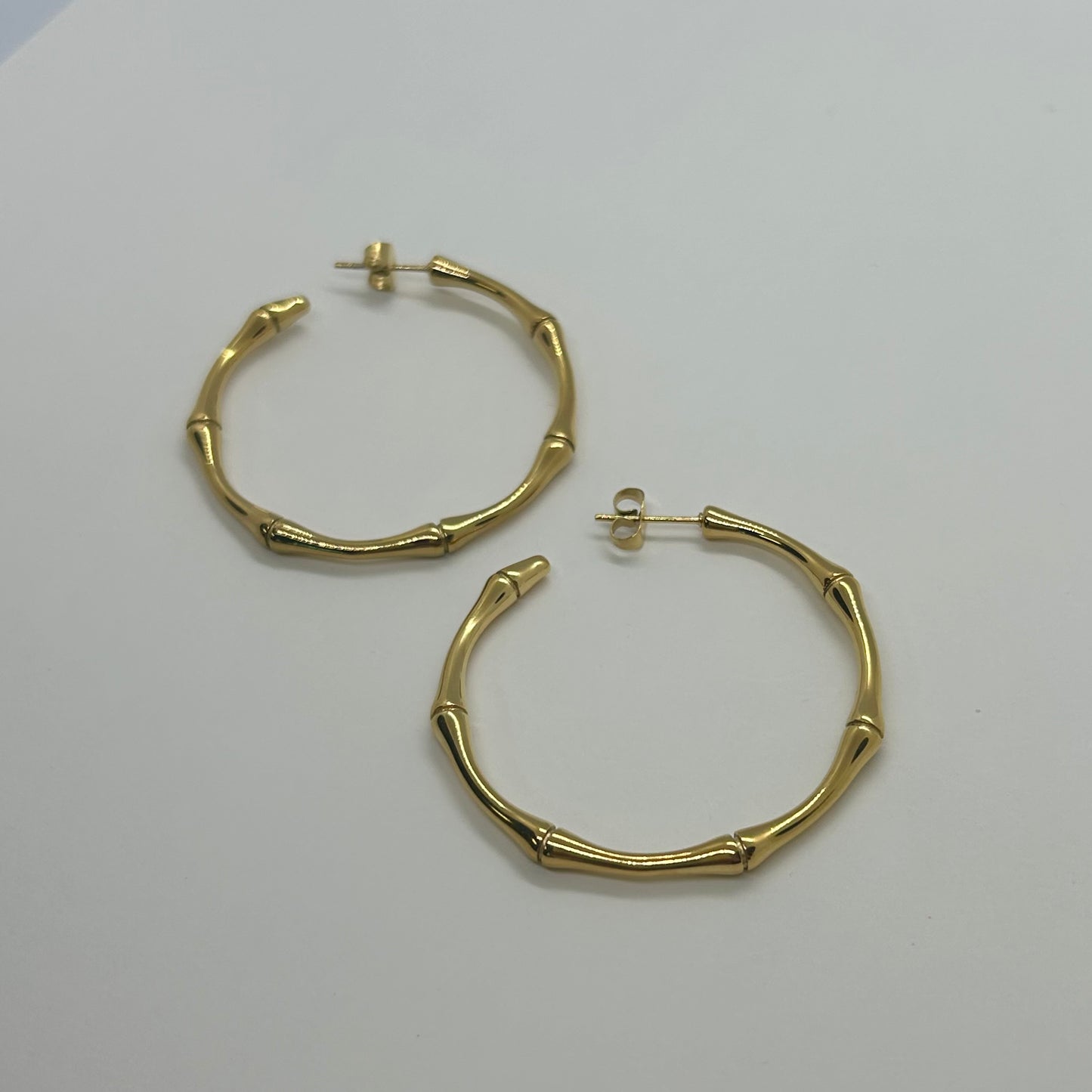 Tropical Bamboo Gold Hoop