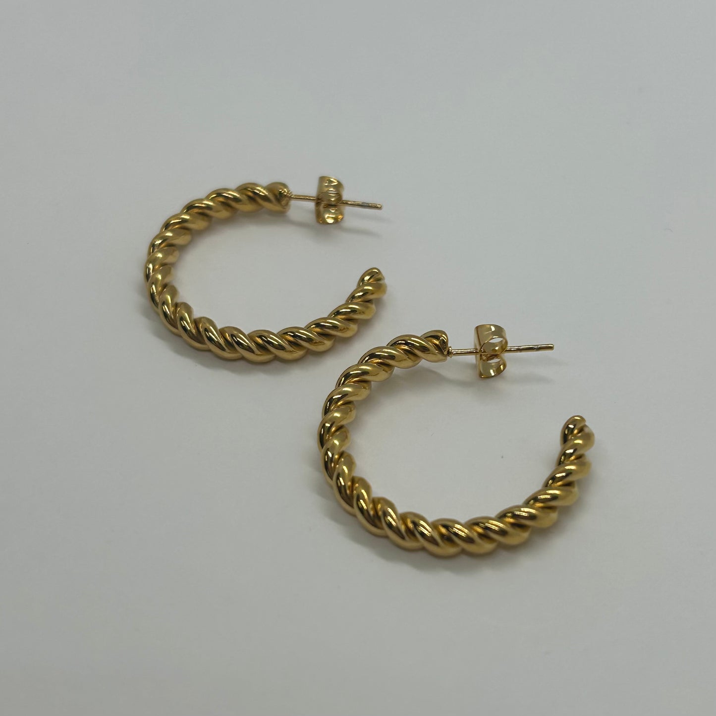 Nautical Twist Gold Hoop