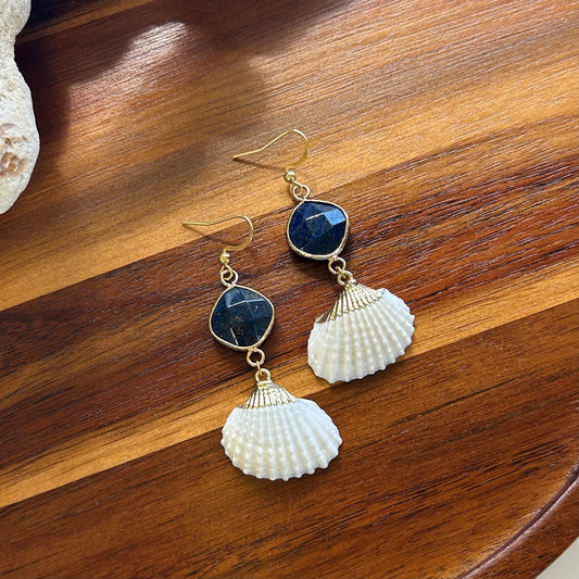 Shell & Stone Mermaid Earrings