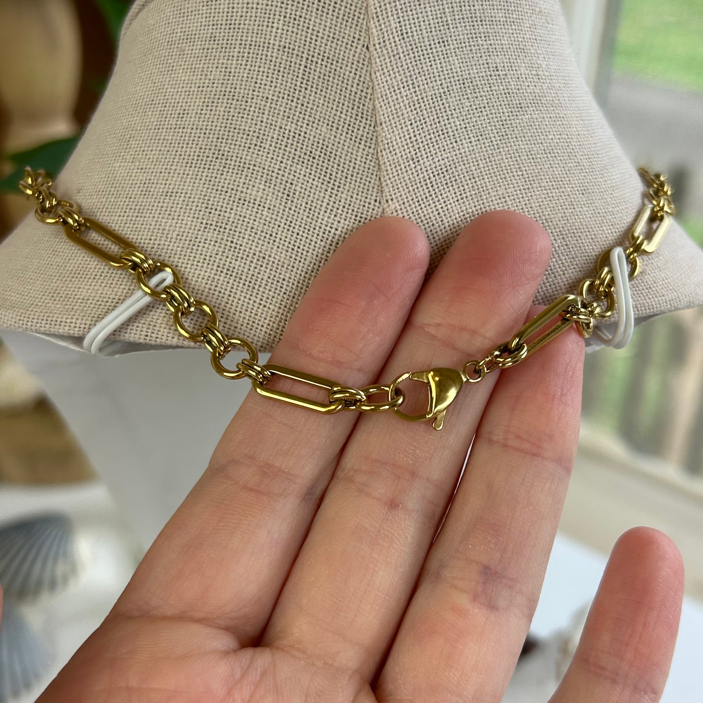 Chaldean Cone Shell Choker Necklace