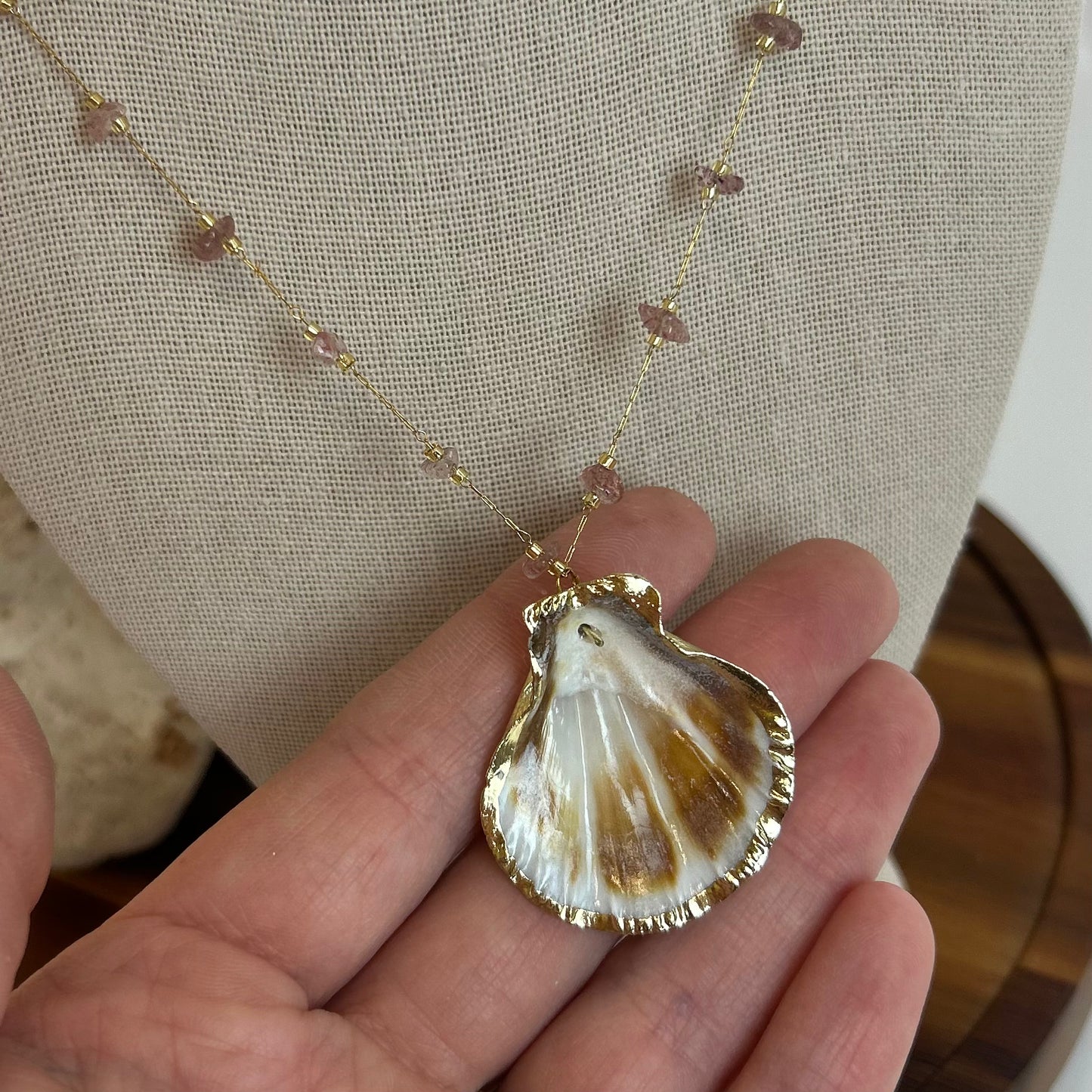 Shell & Stone Beaded Necklace