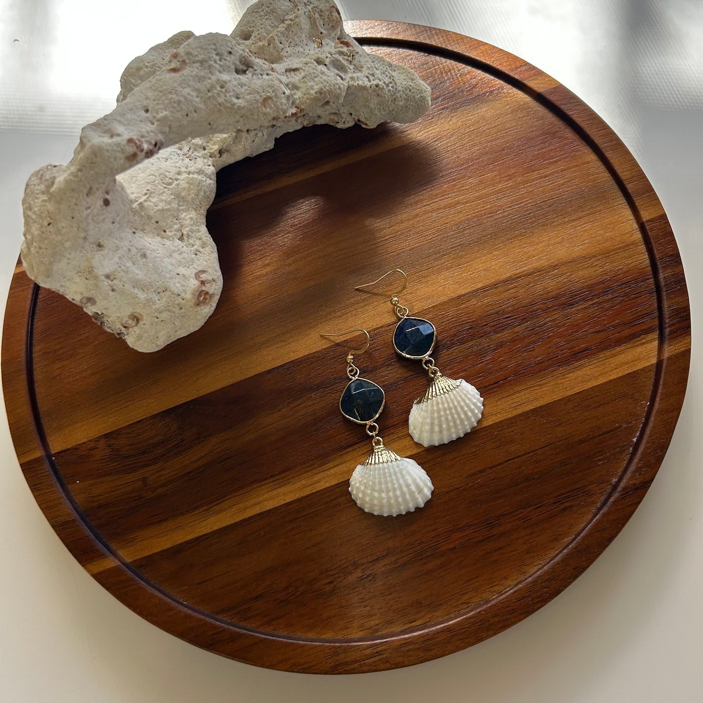 Shell & Stone Mermaid Earrings