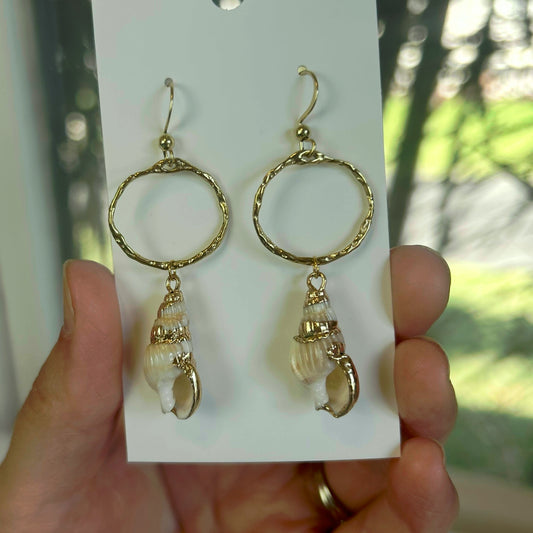 Classy Mermaid Bezel Earrings