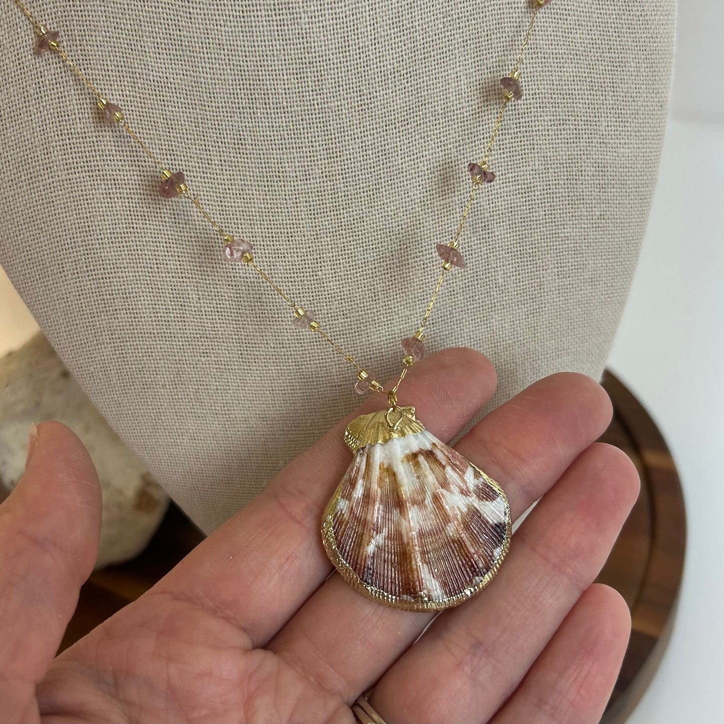 Shell & Stone Beaded Necklace