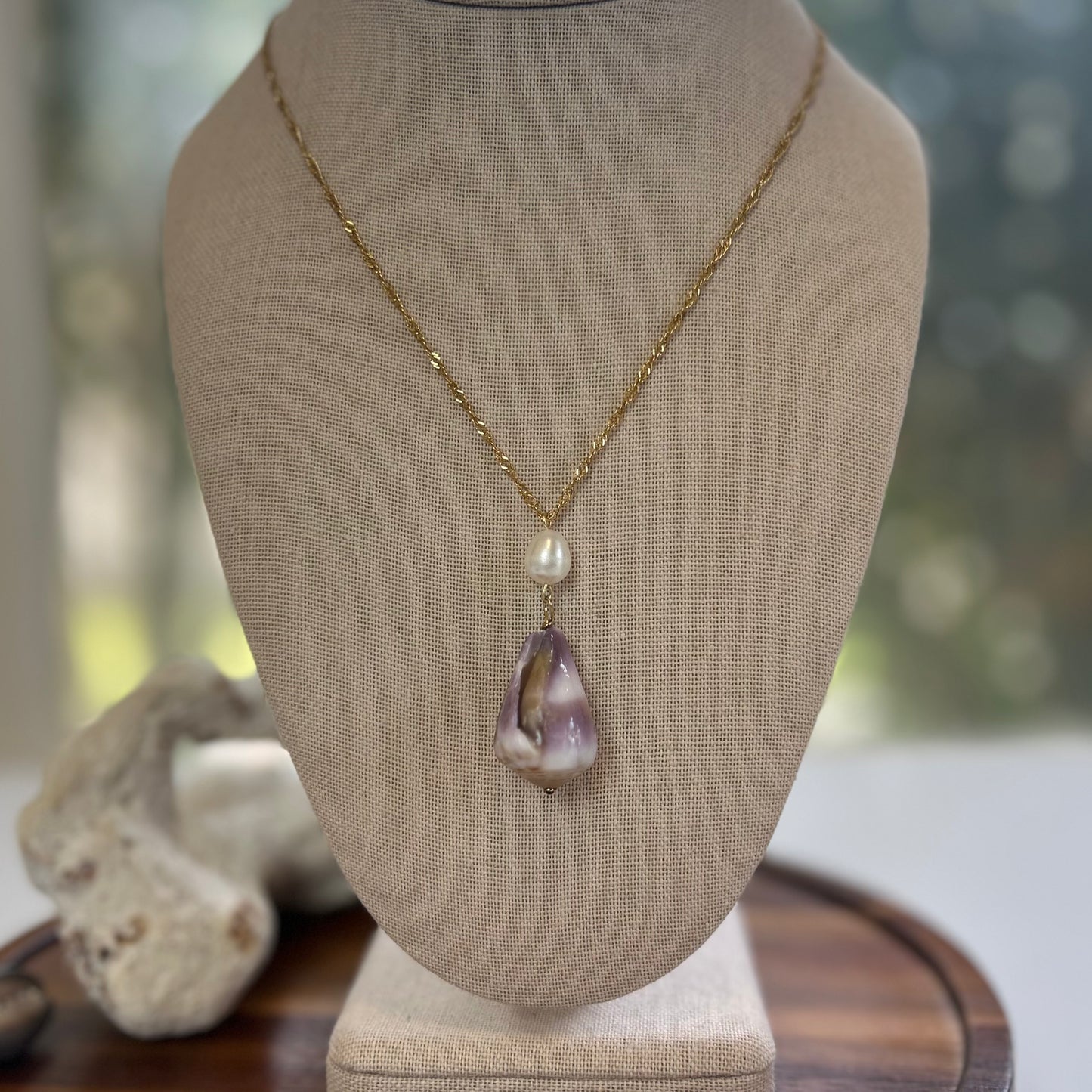 Shell & Pearl Drop - Surf & Sea Bar Necklace Bundle