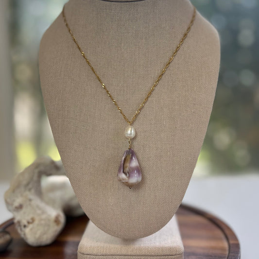 Shell & Pearl Drop - Surf & Sea Bar Necklace Bundle
