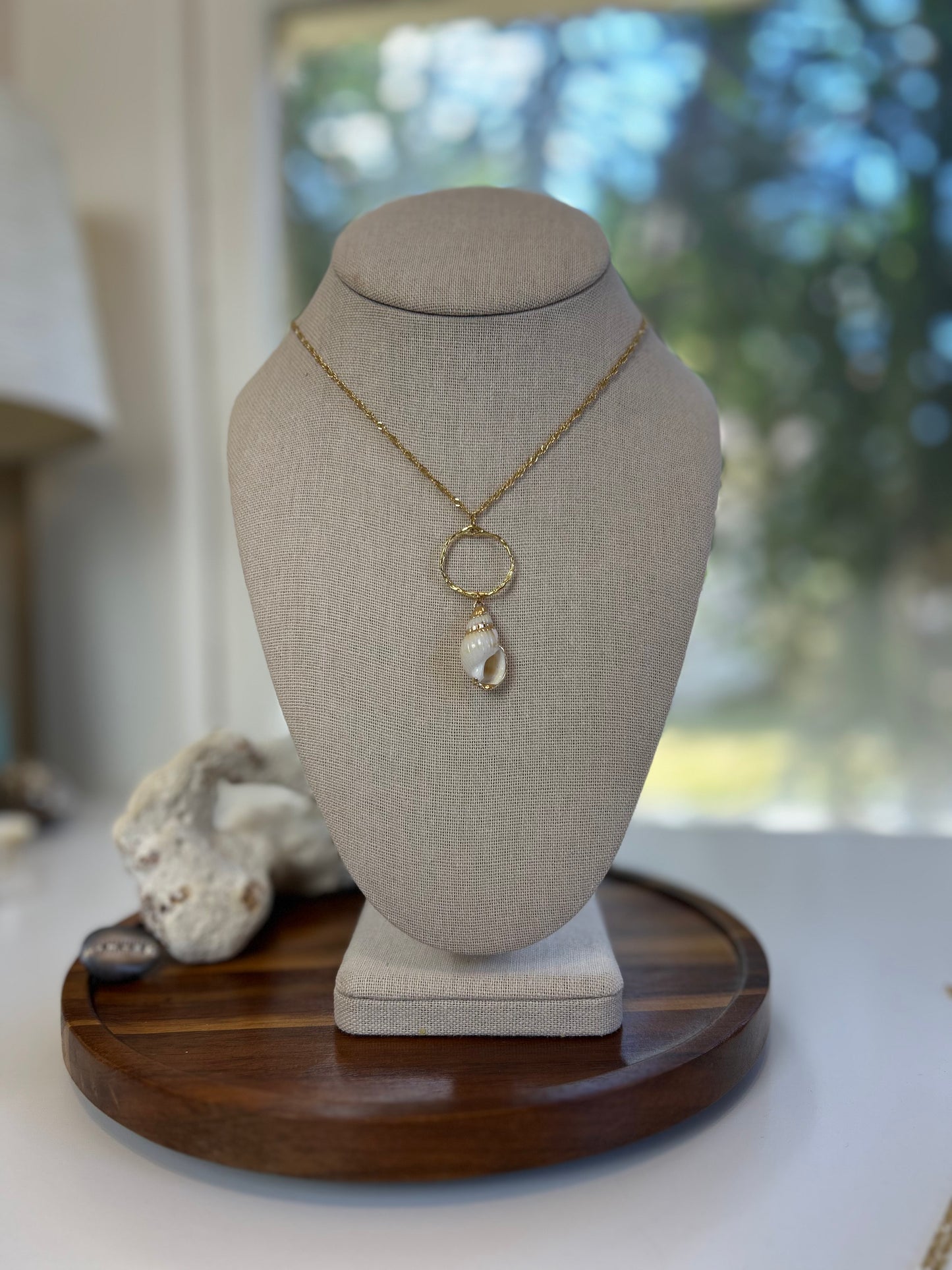 Classy Mermaid Bezel Pendant Necklace