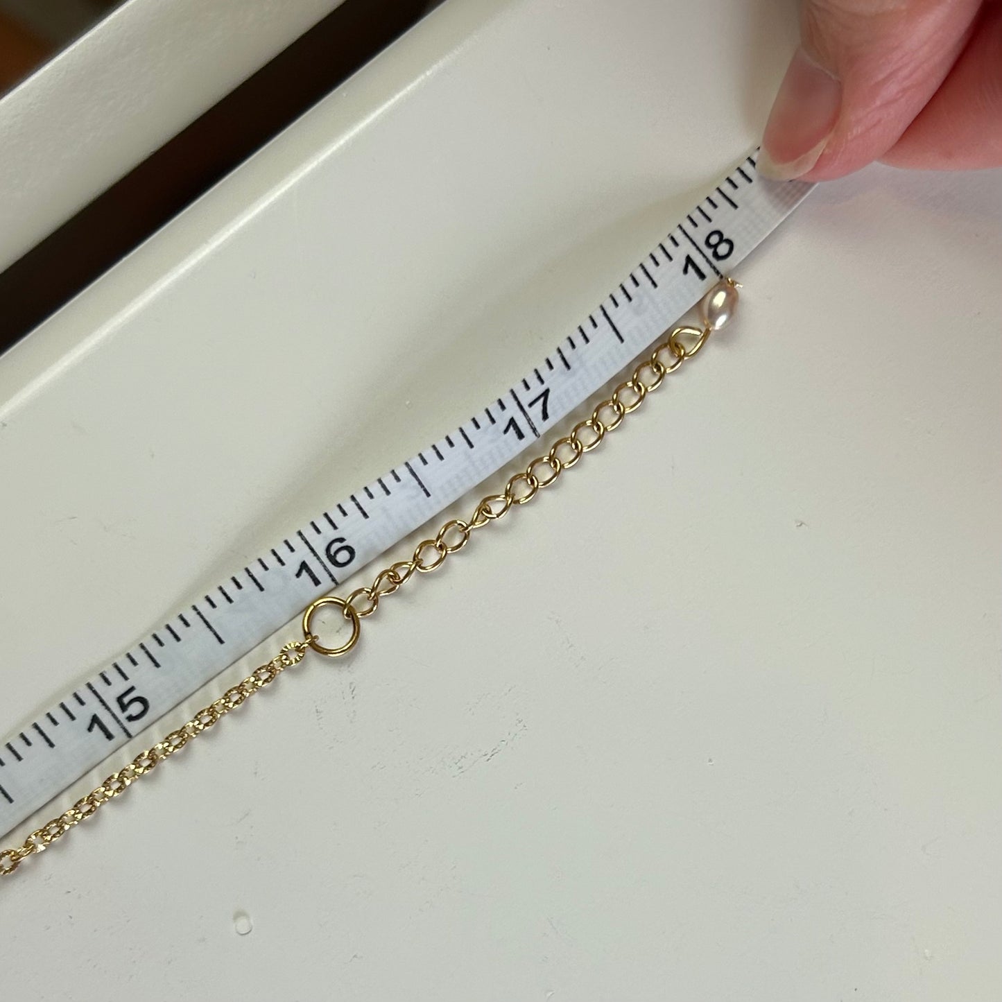 Shark Tooth & Petite Pearls Necklace
