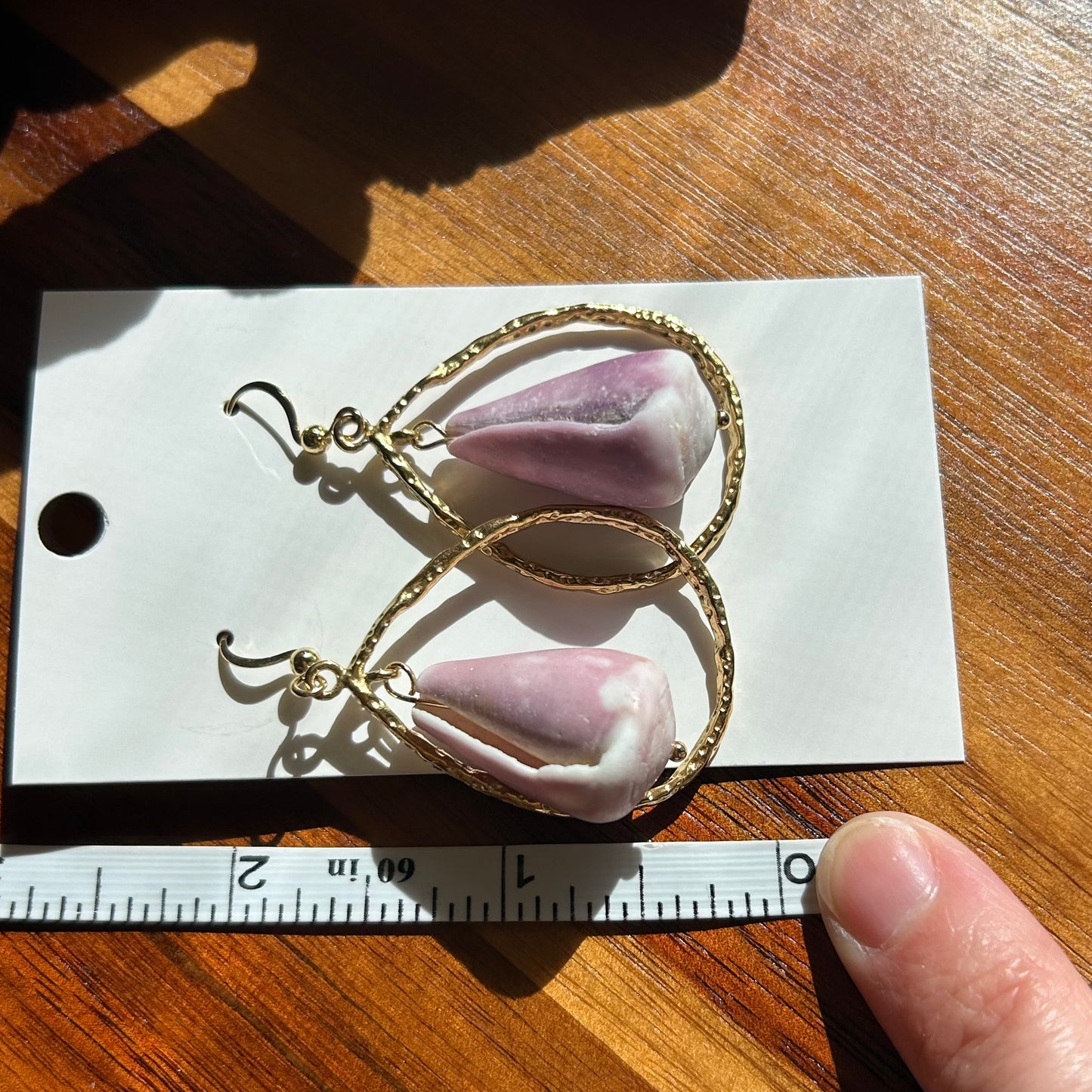 Cone Shell Tear Drop Earrings