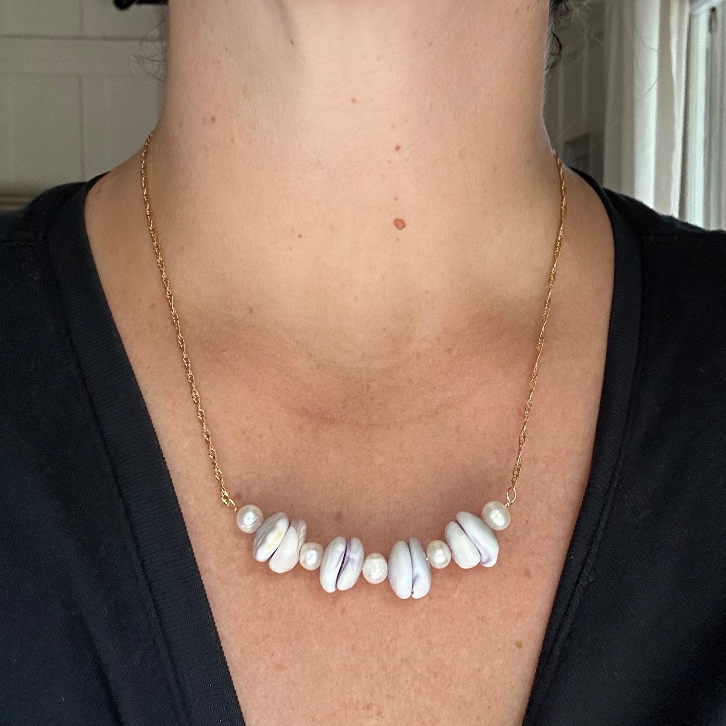 Puka Pairings Bar Necklace