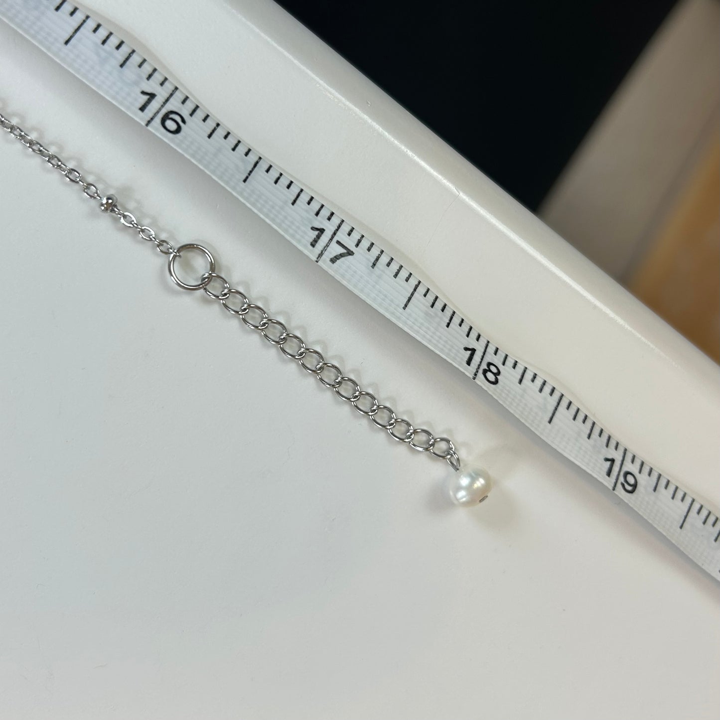 Mini Cone Shell Pearl Drop Necklace