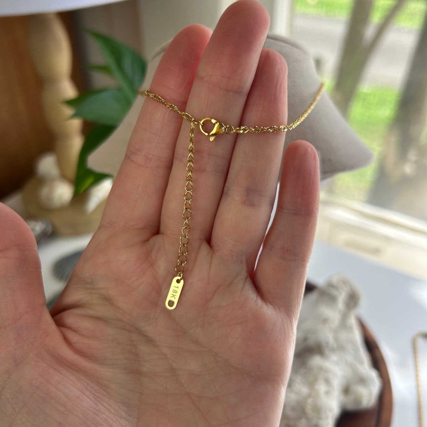 Baroque Pearl Cross Pendant Necklace