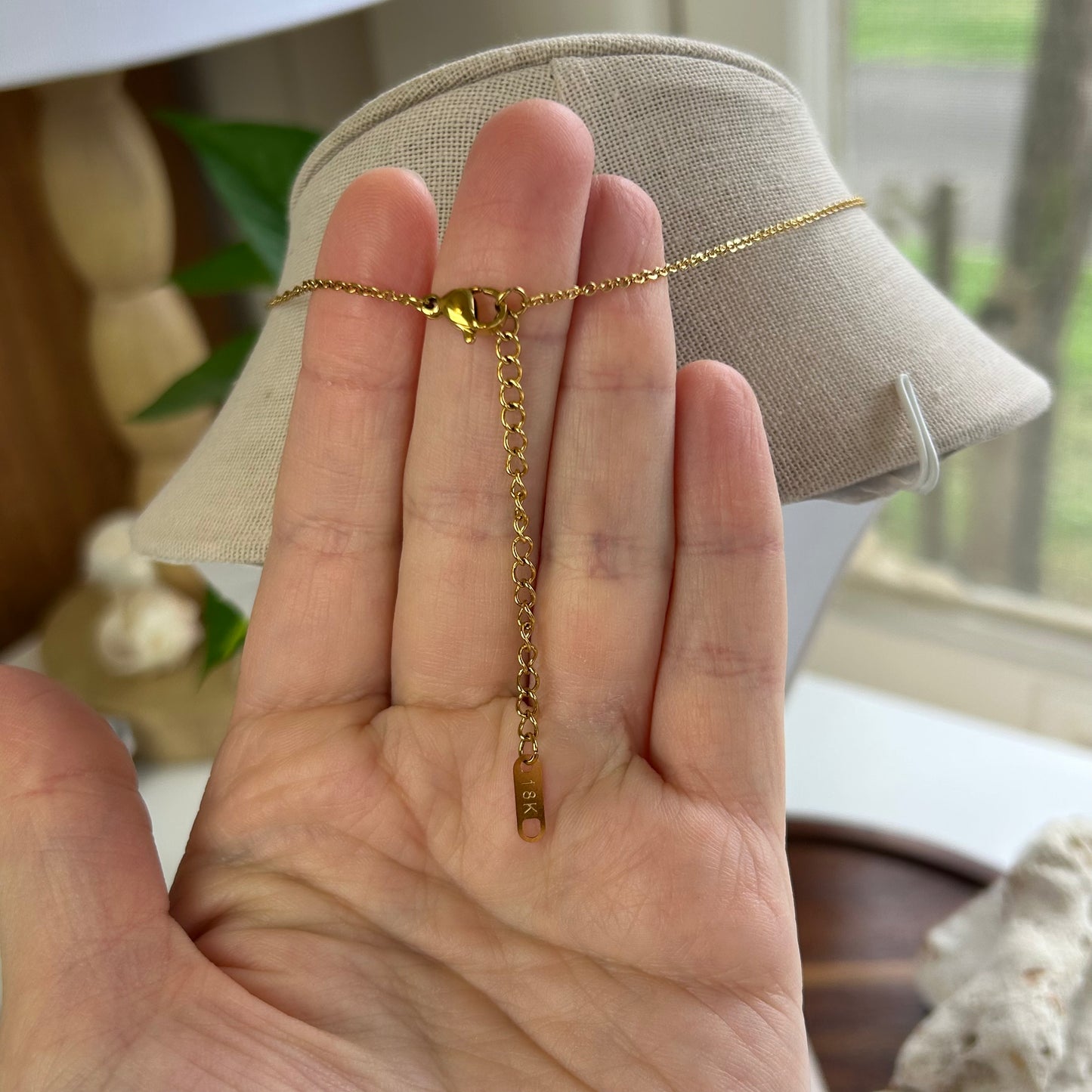 Pearl Beaded Mulberry Drupe Shell Necklace