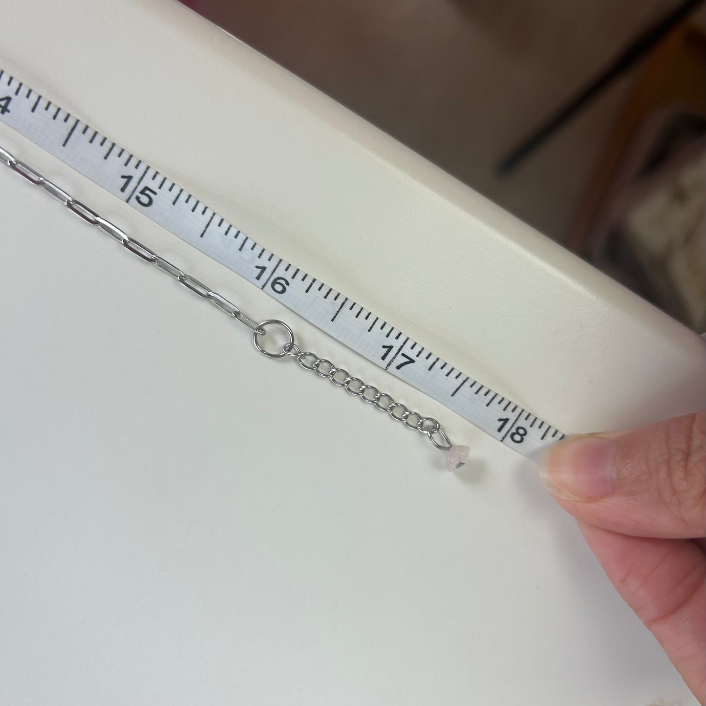 Rose Quartz Shell Charm Necklace