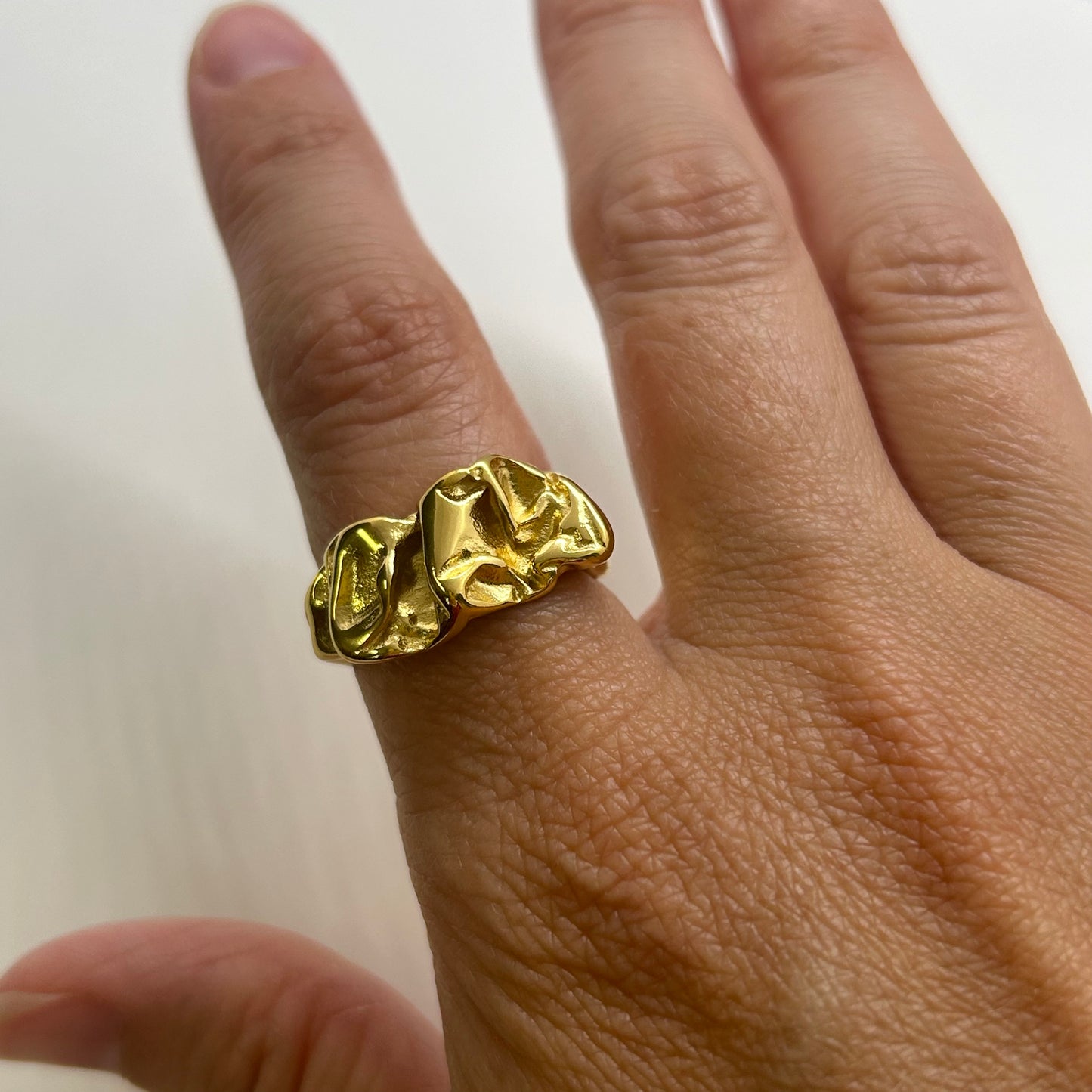 Lava Rock Statement Ring