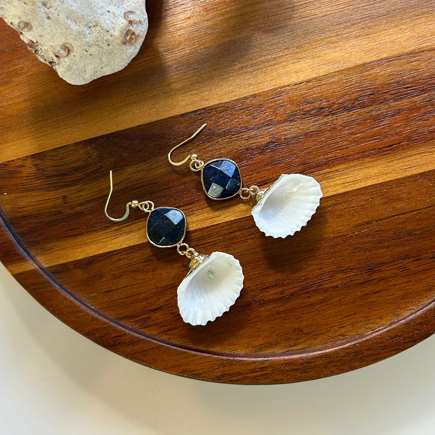 Shell & Stone Mermaid Earrings