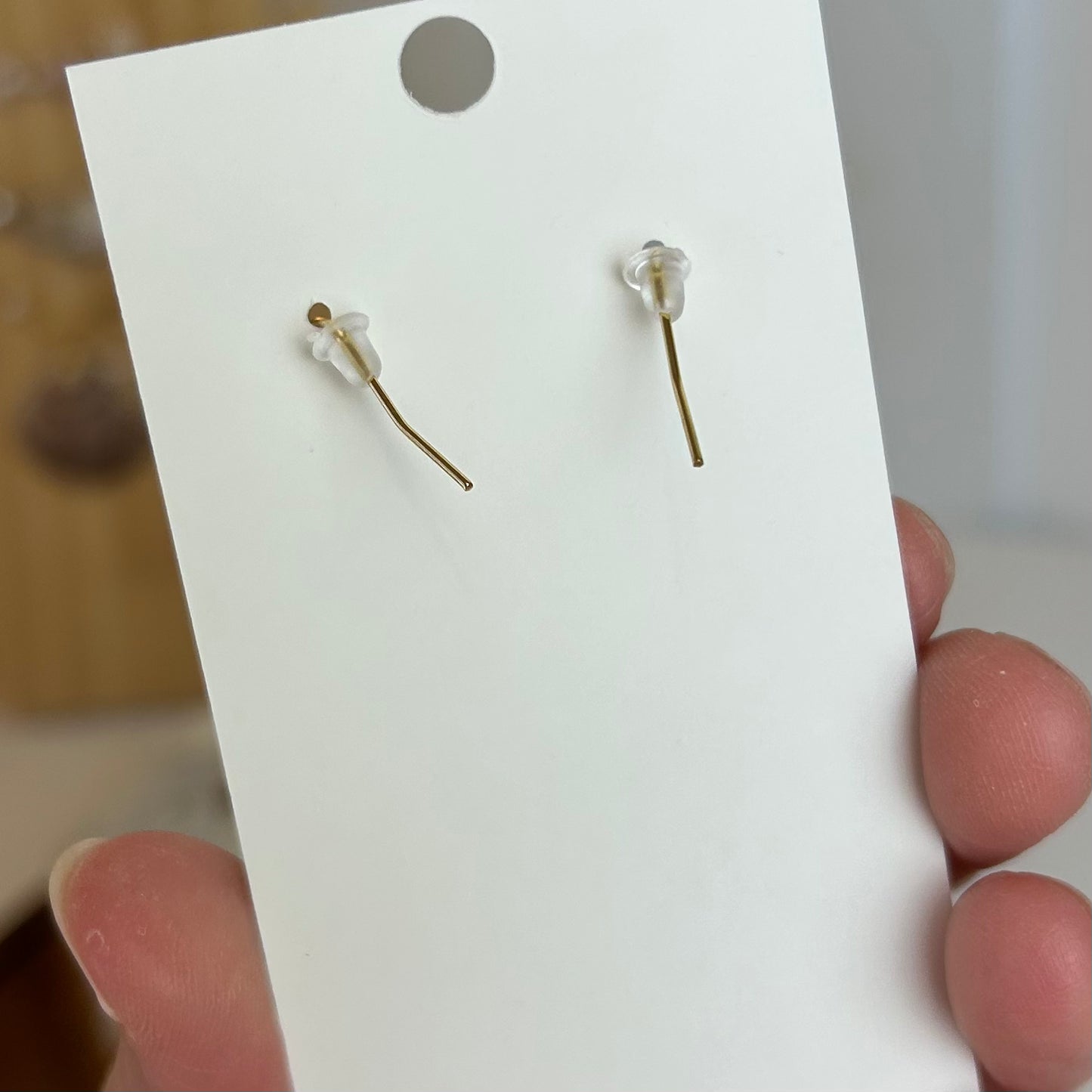Cone Shell Open Bezel Earrings