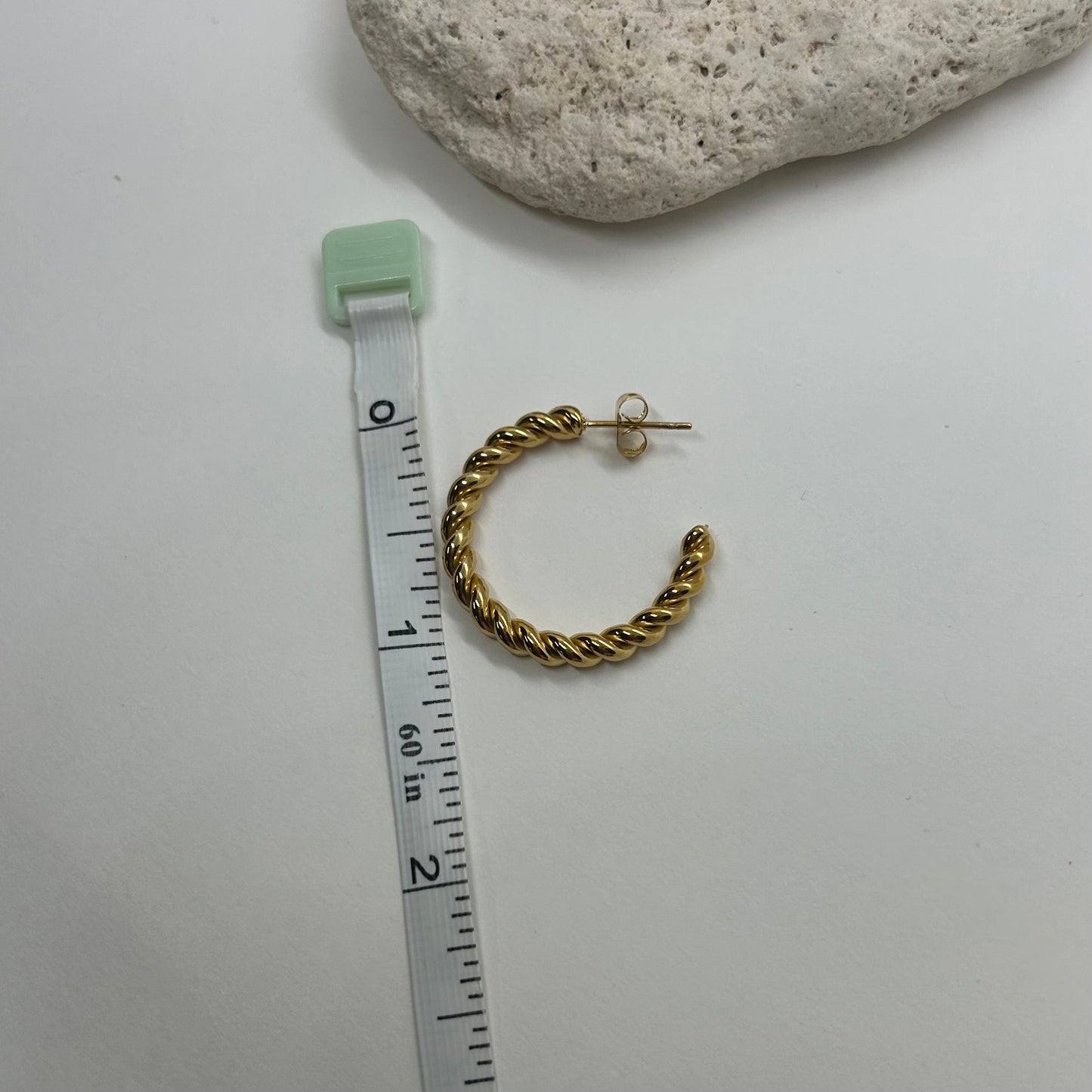 Nautical Twist Gold Hoop