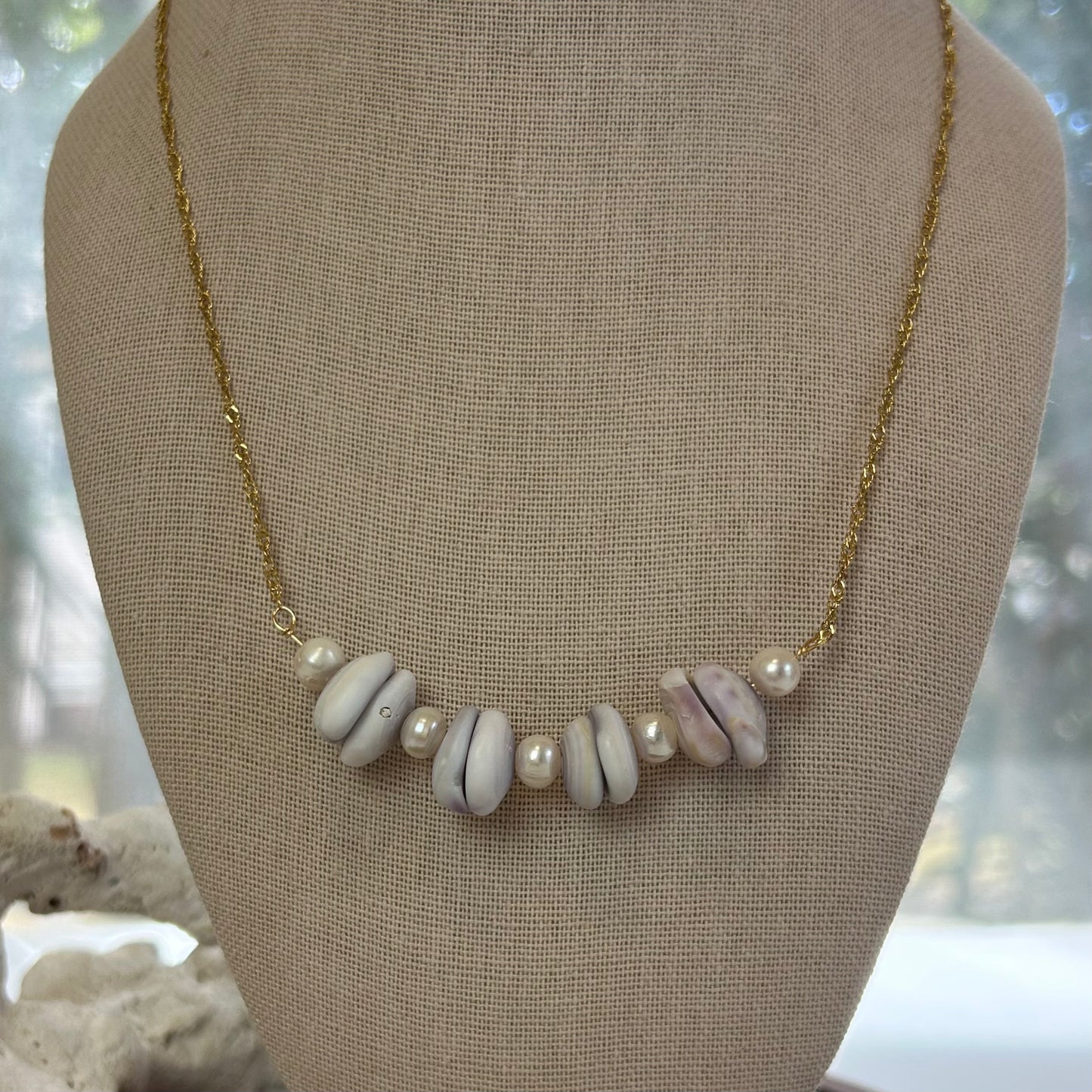 Puka Pairings Bar Necklace