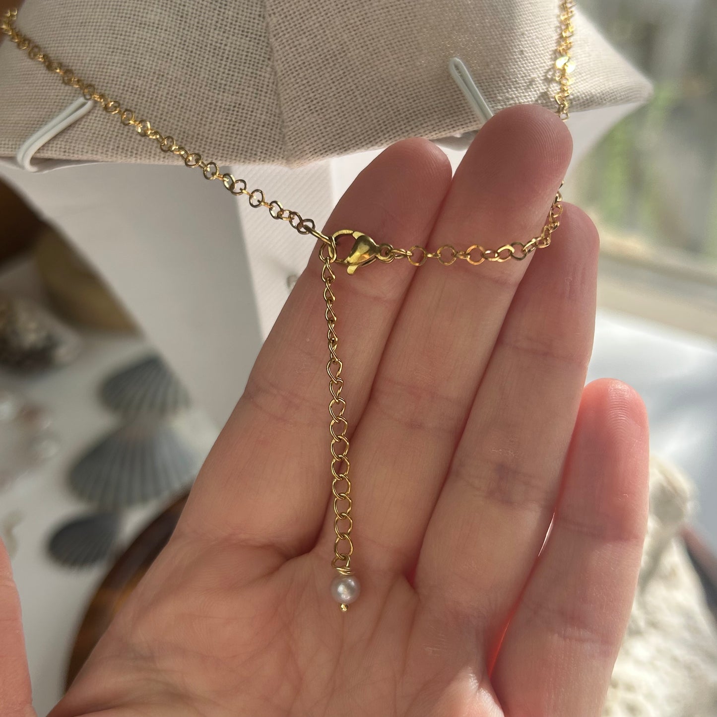 Lavender Pearl Necklace