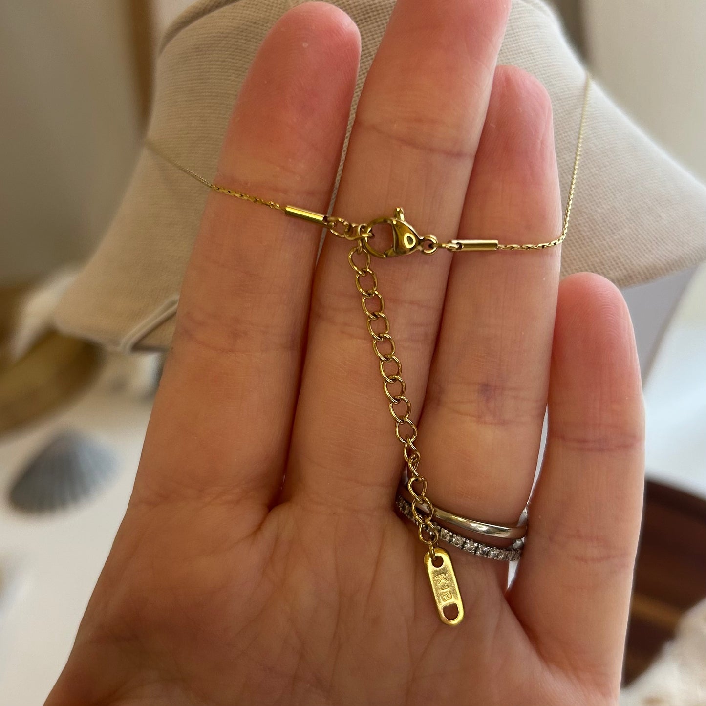 Baroque Pearl Cross & Pearl Strand Necklace