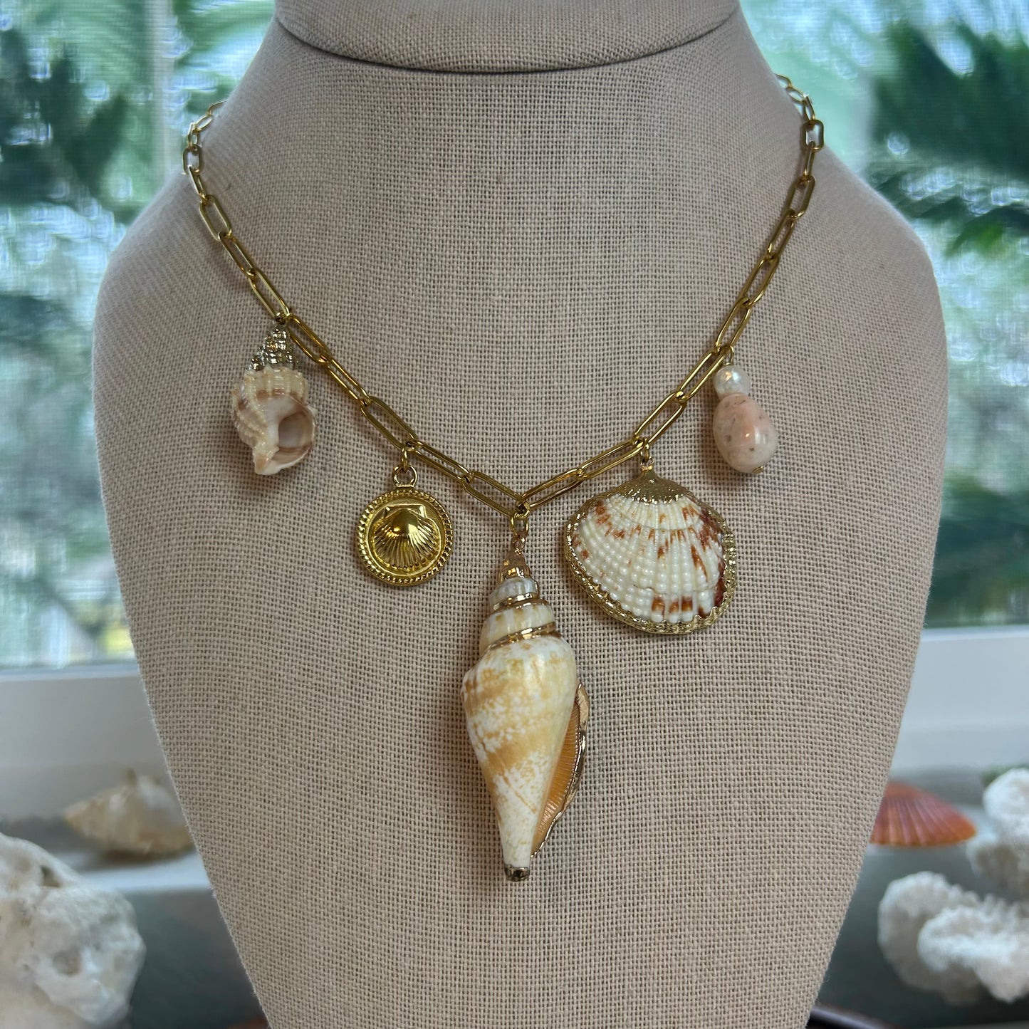 Earth Toned Mermaid Necklace